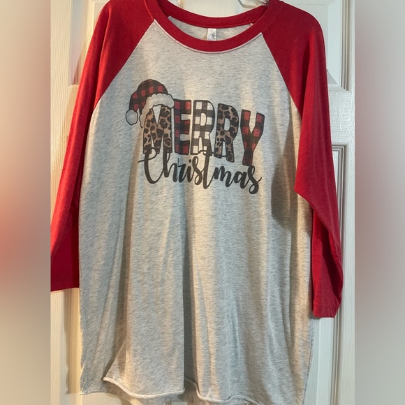 Misses Christmas Raglan Tee - Picture 1 of 5